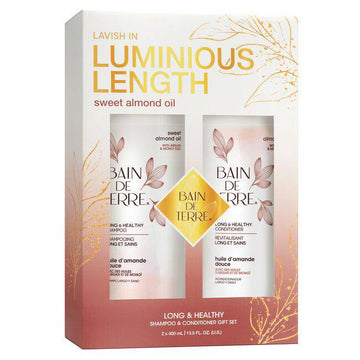 Luminous Length Sweet Almond Oil Long & Healthy Shampoo & Conditioner Gift Set - Studio 1 Beauty