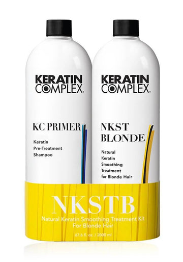 NKSTB: Natural Keratin Smoothing Treatment for Blonde Hair 33.8 oz. Banded Duo