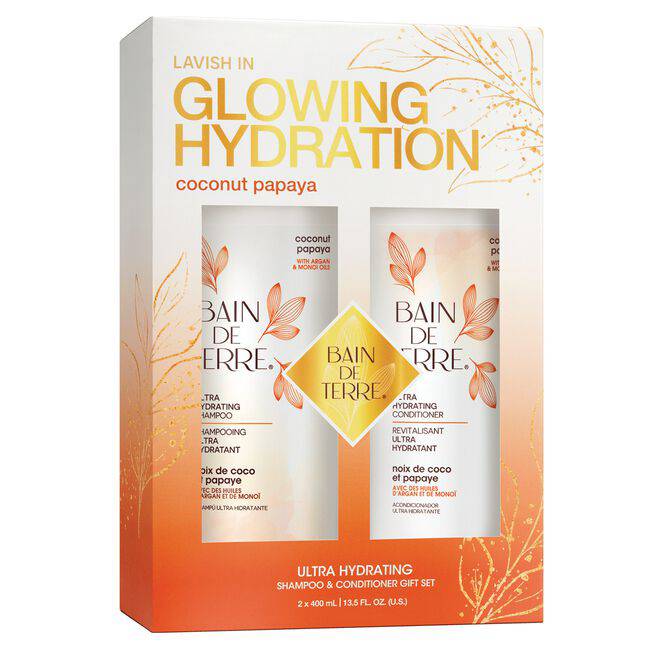 Glowing Hydration Coconut Papaya Ultra Hydrating Shampoo & Conditioner Gift Set - Studio 1 Beauty