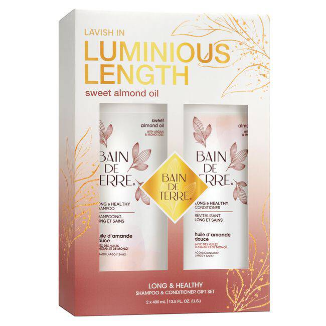Luminous Length Sweet Almond Oil Long & Healthy Shampoo & Conditioner Gift Set - Studio 1 Beauty