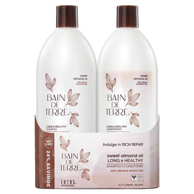 Sweet Almond Oil Long & Healthy Liter Duo - Studio 1 Beauty