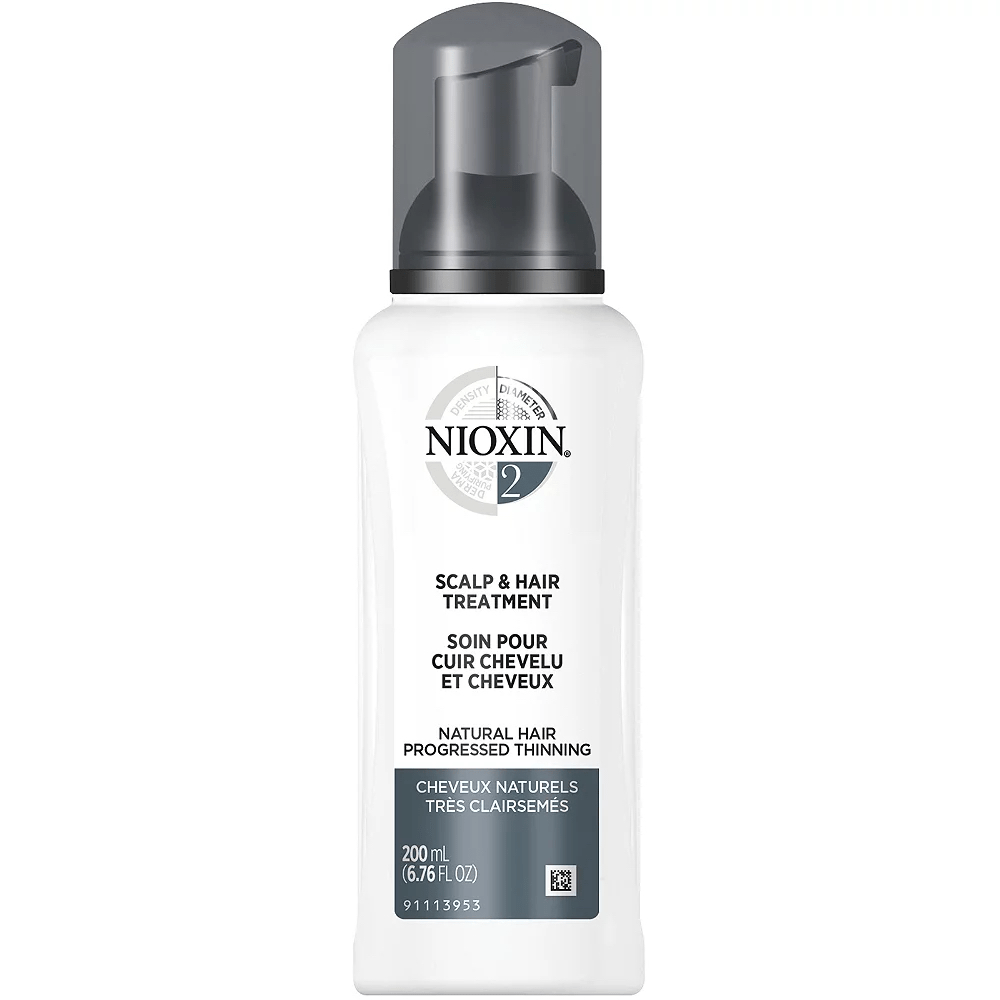 Nioxin Scalp & Hair Leave-In Treatment System 2 - Fine/Progressed Thinning, Natural Hair - Studio 1 Beauty