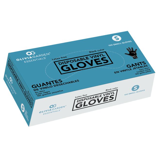Black Vinyl Gloves Small - 100 Count - Studio 1 Beauty